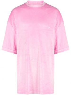 Tricou de catifea Team Wang Design roz