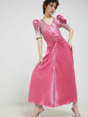 Rotate ruha rózsaszín, midi, harang alakú