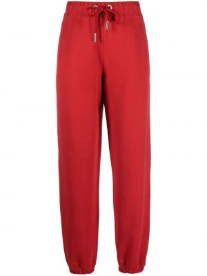 Spodnie sportowe Moncler czerwone