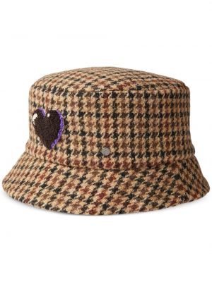 Kostkovaný klobouk Maison Michel