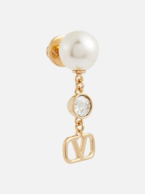 Boucles d'oreilles avec perles à boucle Valentino