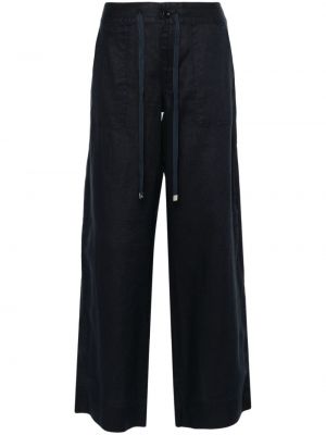 Rovné kalhoty Lauren Ralph Lauren modré