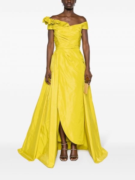 Asymetrické večerní šaty Elie Saab žluté