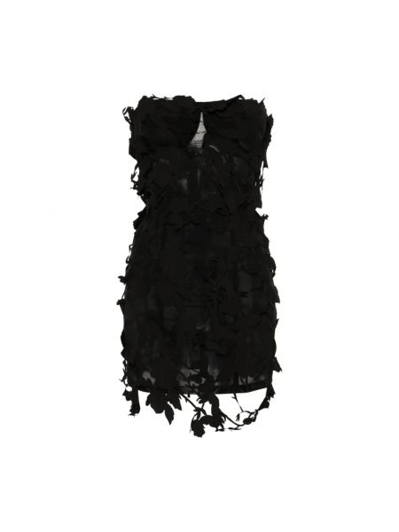 Sukienka mini w kwiatki Blumarine czarna