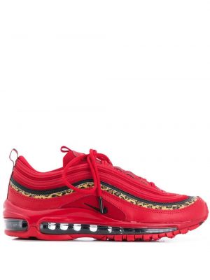 Leopar sneaker Nike Air Max kırmızı