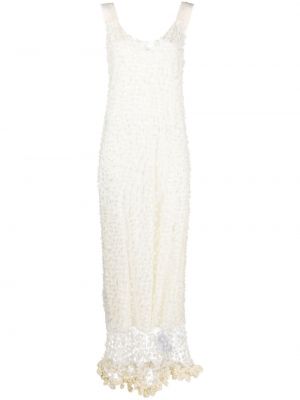 Brodert dress Jil Sander hvit