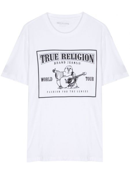 Pamut póló True Religion fehér