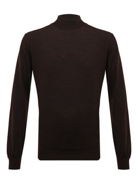 Шерстяной свитер Kiton коричневый