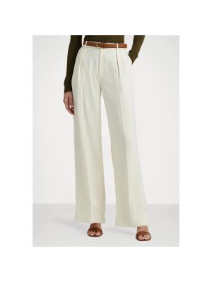 Pantalones slim fit plisados Ralph Lauren blanco