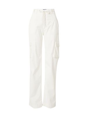 „cargo“ stiliaus kelnės Hollister balta