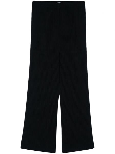 Rovné kalhoty Issey Miyake černé
