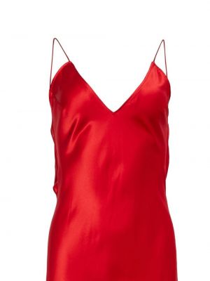 Křišťálové midi šaty Fleur Du Mal červené