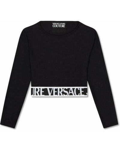 Top Versace Jeans Couture, сzarny