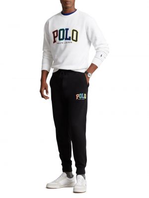 Флисовые спортивные штаны Polo Ralph Lauren черные