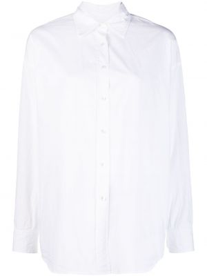Klasické bavlněné dlouhá košile s knoflíky Nili Lotan - bílá