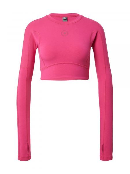 Tričko s dlhými rukávmi Adidas By Stella Mccartney ružová