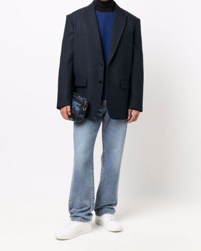 Svītrainas uzvalks Valentino Garavani zils