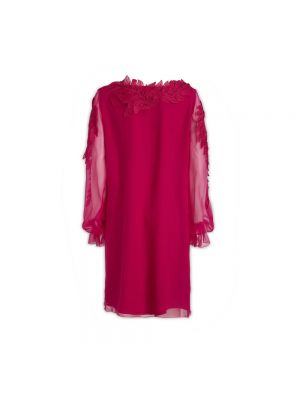 Sukienka mini Alberta Ferretti różowa