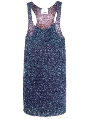 Dzianinowa sukienka Isabel Marant fioletowa