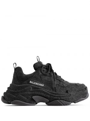 Sneakers Balenciaga Triple S μαύρο