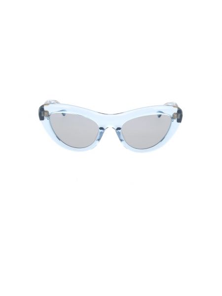 Okulary przeciwsłoneczne Bottega Veneta niebieskie
