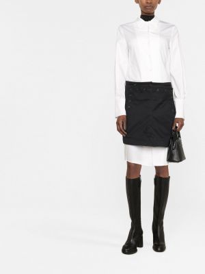Mini sukně s knoflíky Maison Margiela černé