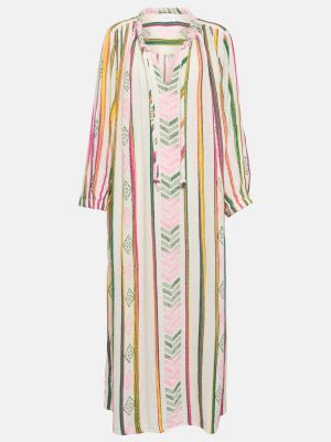 Aksamitna sukienka midi bawełniana żakardowa Velvet