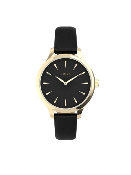 Złoty zegarek Timex, сzarny