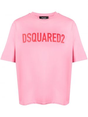 Koszulka bawełniana z nadrukiem Dsquared2