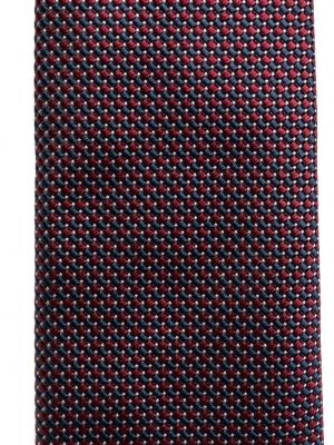 Pletená hedvábná kravata Zegna červená