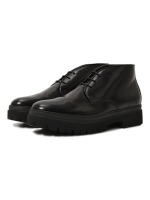 Кожаные ботинки Pantanetti черные