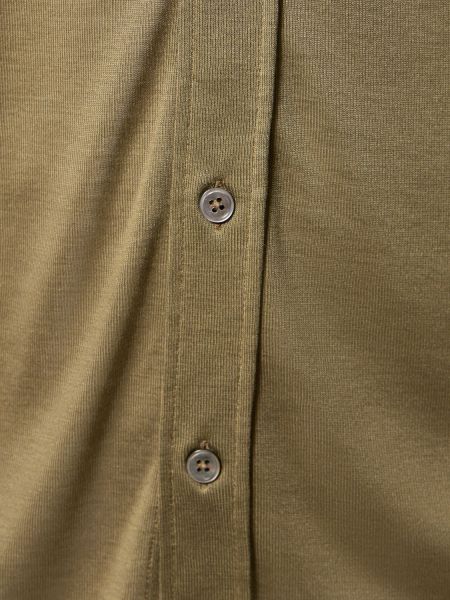 Przezroczysta jedwabna koszula Tom Ford zielona