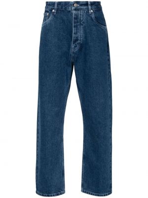 Proste jeansy z niską talią Studio Nicholson niebieskie