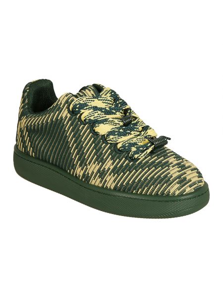 Dzianinowe sneakersy Burberry zielone