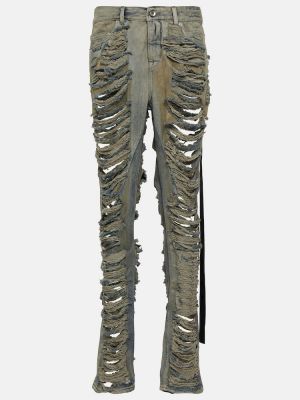 Distressed low waist jeans Rick Owens grau
