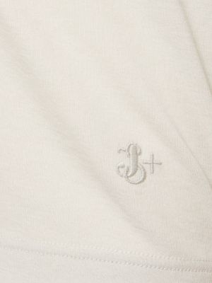 T-shirt manches longues en coton avec manches longues Jil Sander