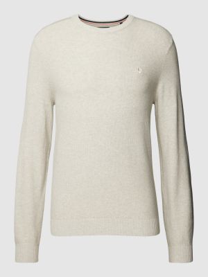 Dzianinowy sweter Lerros biały