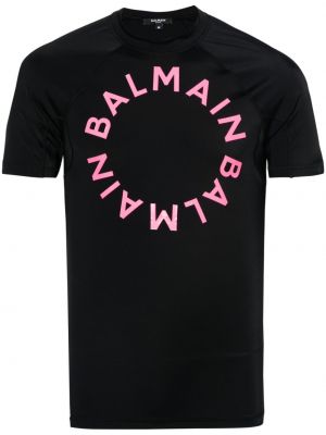 Majica s printom Balmain crna