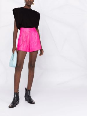 Leder shorts ausgestellt Manokhi pink