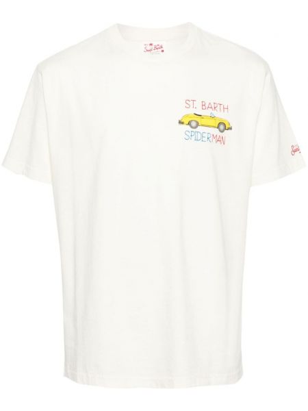 Тениска с принт Mc2 Saint Barth бяло