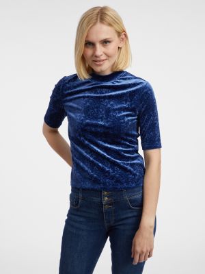 Кадифена блуза Orsay синьо