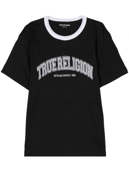 Памучна тениска с принт True Religion
