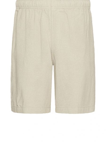 Pantalones cortos deportivos de lino Obey beige