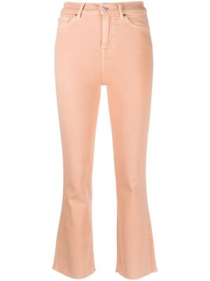 Skinny fit-jeans med hög midja 7 For All Mankind orange