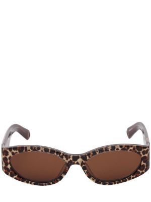 Gafas de sol leopardo Jacquemus marrón