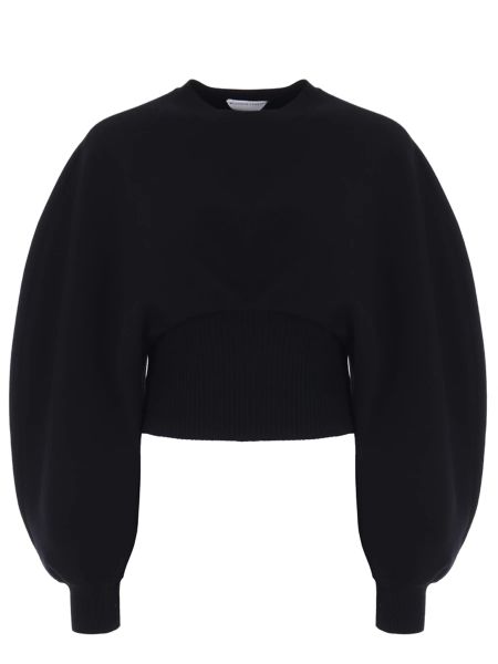 Черный шерстяной свитер Bottega Veneta