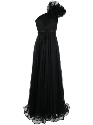 Φλοράλ κοκτέιλ φόρεμα Ana Radu μαύρο