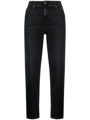 Jeans 7/8 med hög midja 7 For All Mankind svart