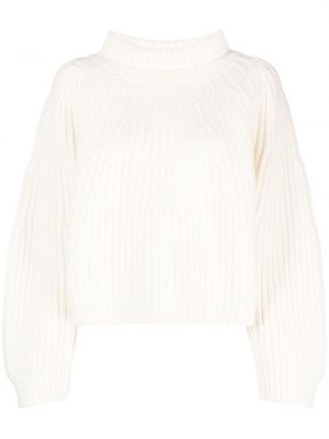 Pull col roulé en tricot col roulé Fabiana Filippi blanc