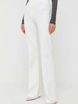 Kalhoty s vysokým pasem Pinko bílé